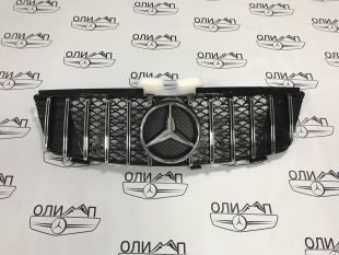 Решетка радиатора на Mercedes GL x164 до рест GT хром